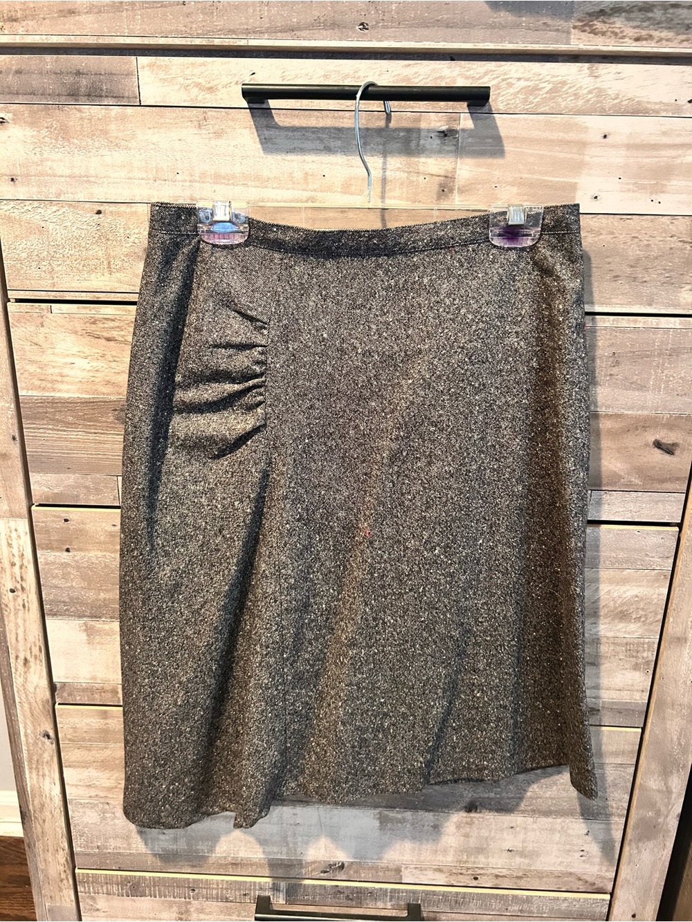 Banana Republic Tweed A-Line Skirt - Gray